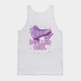 Roller Girl Roller Skating Derby Pink Lavender Tank Top